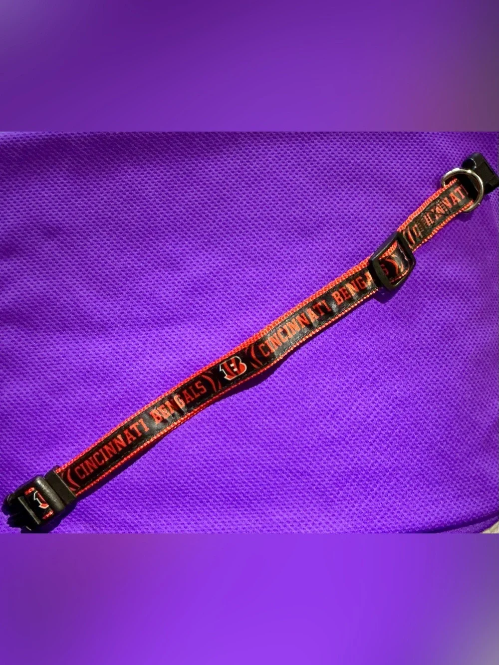 🐾Cincinnati Bengal’s Orange & Black Dog Collar